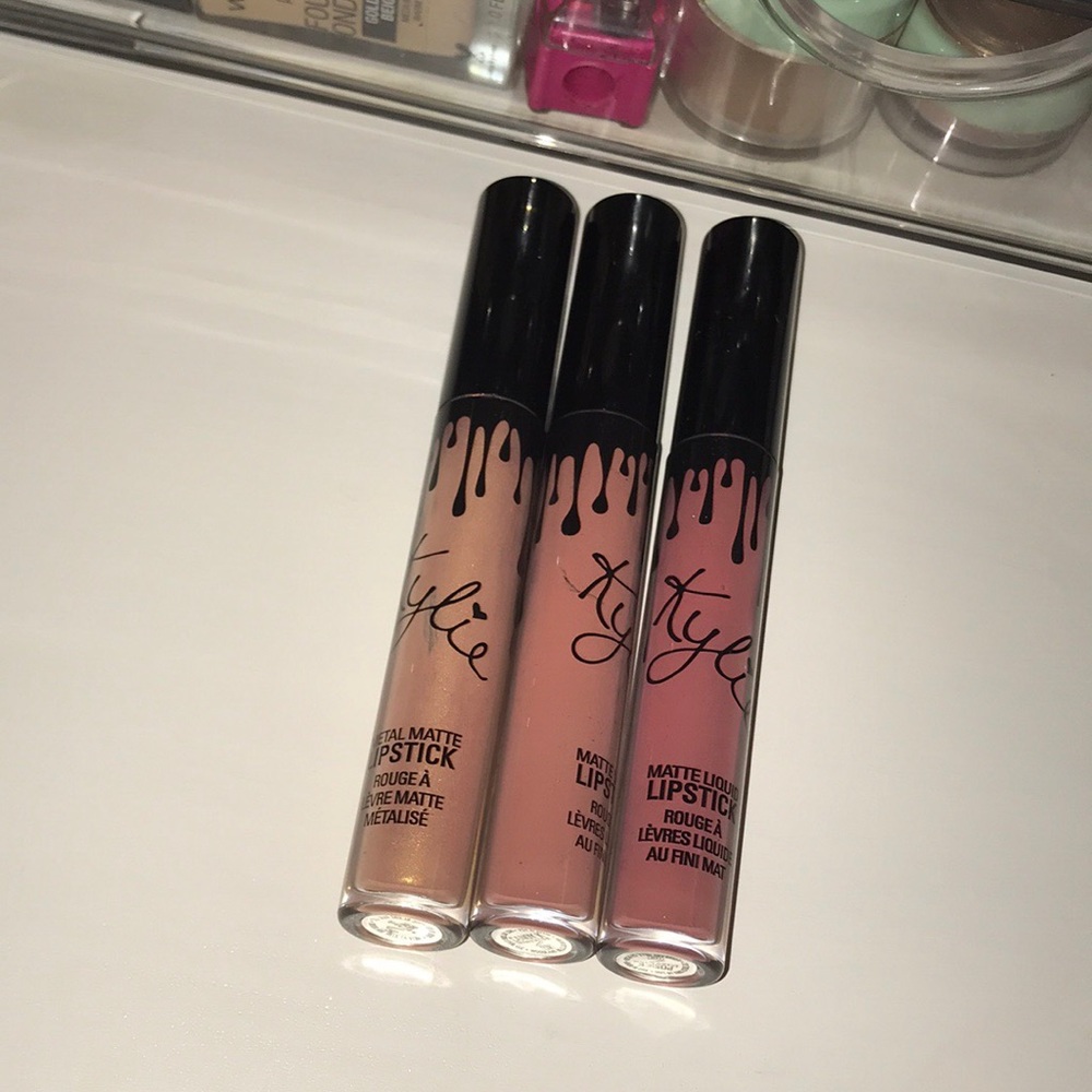 Kylie Liquid lipsticks in Matte and Metal finishes